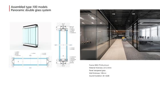 Ein guter Preis. Top Supported Modern Aesthetics Office Glass Partition Wall with Space Optimization Online
