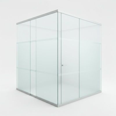 kaufen Schalldichte Glasbüroabteilungen Aluminiumrahmen Einfachverglasung Glaswand online manufacture