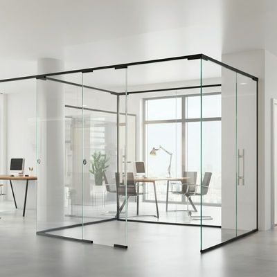 kaufen Verhärtetes Panorama-Büro Glas Trennwand für Klappteiler online manufacture