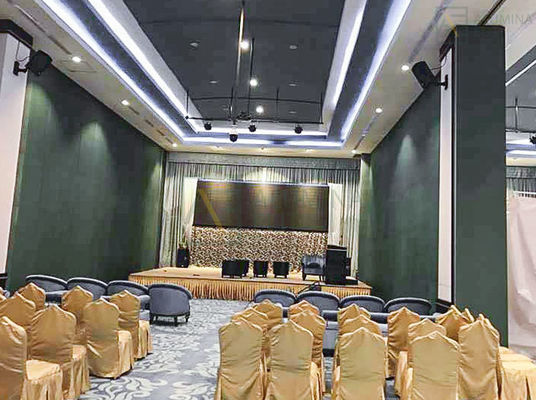 Ein guter Preis. Anpassbare bewegliche Trennwand mit 9 mm MDF-Magnesiumplatte und bis zu 6 m Höhe für Hotel und Tagungsraum Online