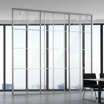 Ein guter Preis. Office Glass Partition Wall with 108mm/90mm Thickness Up to 3000mm Height and 1200mm Grid Width for Aluminum Frame Online