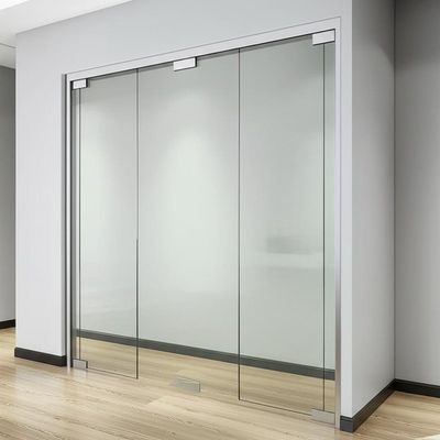 Ein guter Preis. Single Glazed Aluminium Frame Glass Partition Wall with Sound Insulation 30-42dB and Top Supported Manually Operated Design Online