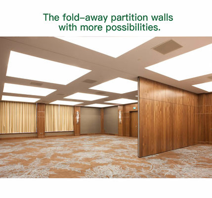 Ein guter Preis. Wooden Finish Movable Partition Wall with 304 Stainless Steel Roller and Dupont POM Roller for Office Framed Construction Online