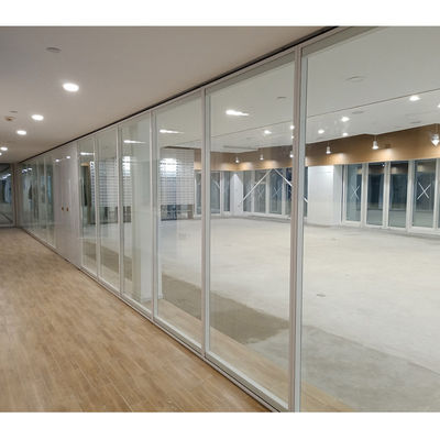 Einfach Aluminiumrahmen Glas Trennwand für Büro-Meeting-Raum