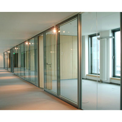 Ausstellungszentren Aluminiumrahmen Glas Trennwand für Panoramasystem