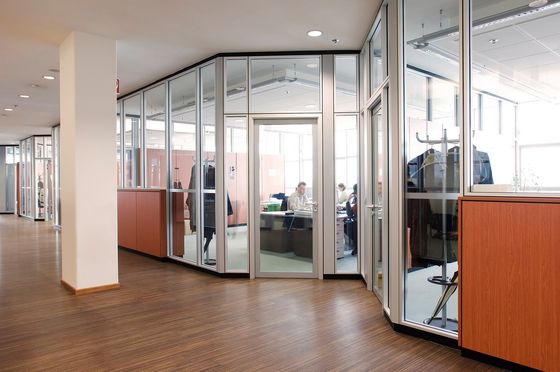 Panoramasystem Aluminiumrahmen Glas Trennwand für Wohnraum