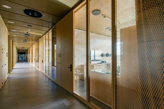 Aufhängungssysteme Aluminiumrahmen Glas Trennwand für Büro