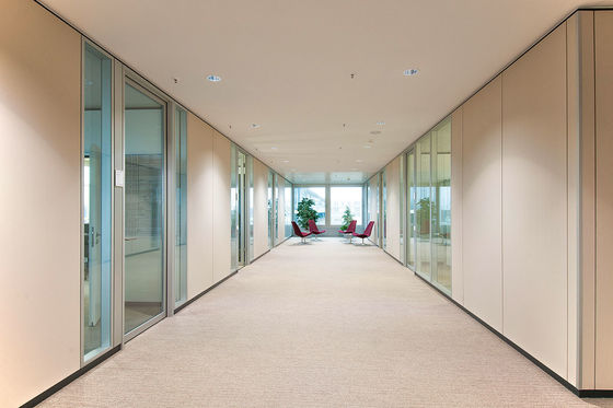 AE Glas Schiebe Trennwände, Büro ohne Rahmen Klappglaswände