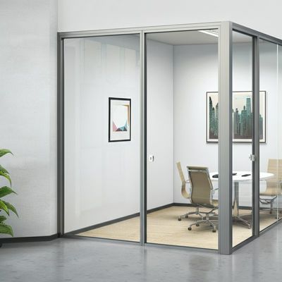 Aluminiumrahmen Doppelverglasung Büroglas Trennwand für Besprechungsraum