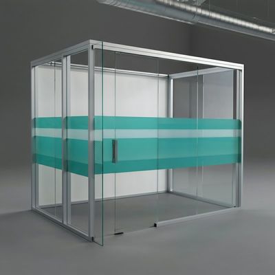 Funktionale und stilvolle Aluminiumrahmen-Büro-Glas-Trennwand für moderne Büros
