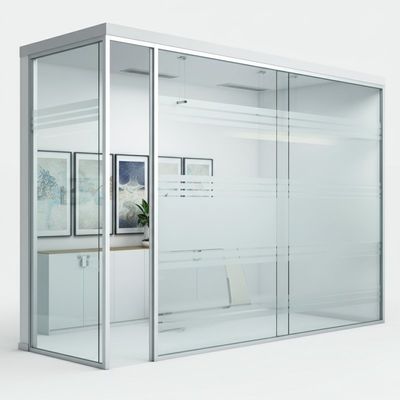 Ein guter Preis. Aluminiumrahmen Panorama Büro Glas Trennwand zum Schieben aufgehängt Online