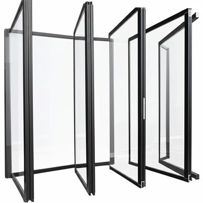 Ein guter Preis. Tempered Height Glass Partition Wall with 30-42dB Sound Insulation and Folding Design Online
