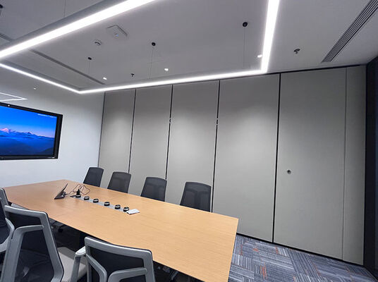 Ein guter Preis. Commercial-Grade Movable Partition Wall with Galvanized Square Tube Keel Fold-Away and Suspending Design Online